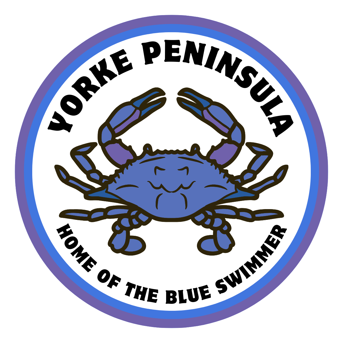 Blue Swimmer Sticker